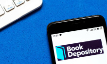 The Book Depository logo seen displayed on a smartphone.