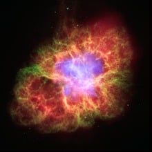 The aftermath of an exploded star.