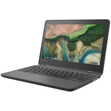 chromebook laptop with screen open against a white background
