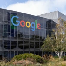 Google headquarters in Mountain View, CA