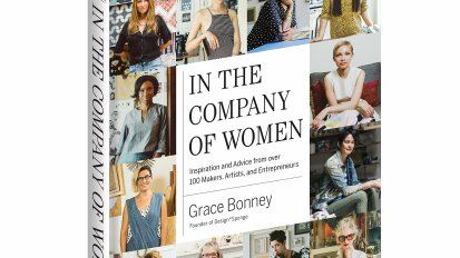 "In the Company of Women" book by Grace Bonney on a white background.