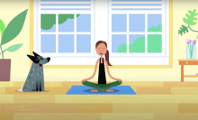 'Yoga with Adriene' has a cute new animated series starring our pal Benji