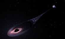 Hubble discovering a runaway black hole