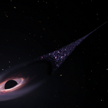 Hubble discovering a runaway black hole
