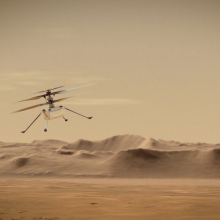 NASA's Ingenuity helicopter flying on Mars