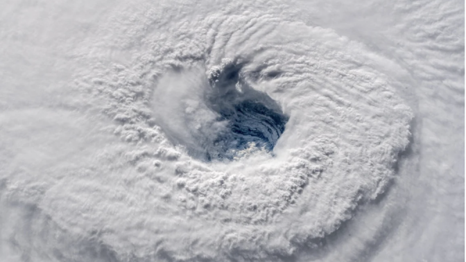 the eye of Hurricane Florence