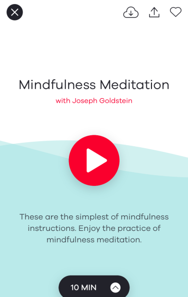A mindfulness meditation guided track by instructor Joseph Goldstein.