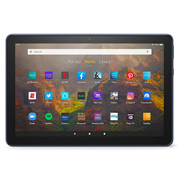 Amazon Fire HD 10 Tablet on white background