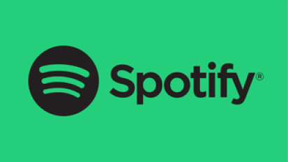 Spotify logo on a green gift card.