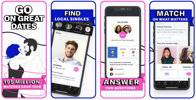 ok cupid app pages