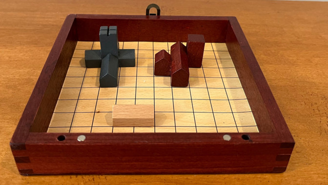 Cathedral wooden game board